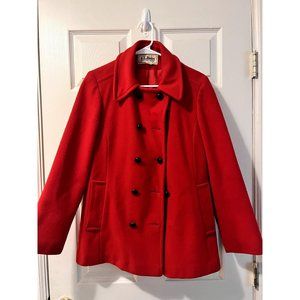L.L. Bean Vintage Women's Wool Peacoat, Size 10 Good Condition